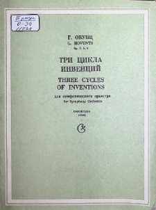 THREE CYCLES OF INVENTIONS